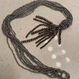 Beautiful silver beaded costume jewelry